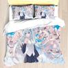 Hatsune Miku Anime Duvet Cover Set Comforte Printed Cartoon Twin Size Bedding Sets Christmas Gifts 3-piece