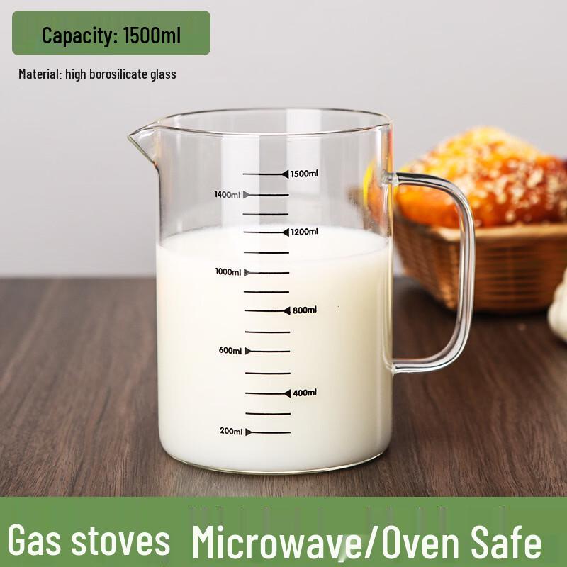 Xihe 1500ml High Borosilicate Glass Measuring Cup