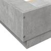 LED Bed Frame in Concrete Grey 150 x 200 cm Engineered Wood