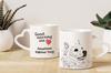 American Eskimo Dog, American Spitz - cup with a dog, adorable cup with a heart-shaped handle, universal gift from the Art-Dog brand