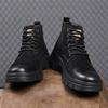 Britse Hoge Casual Sport Retro Werklaarzen voor Mannen Herfst Winter Mode Platform Schoenen Man Nieuwe Designer Leren Laarzen Man