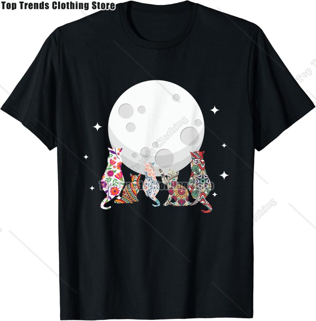 Cute Sugar Skull Cat Dia De Los Muertos Day of The Dead TShirt Mexican Summer Fashion Short Sleeved Tee TopsCasual Tshirt