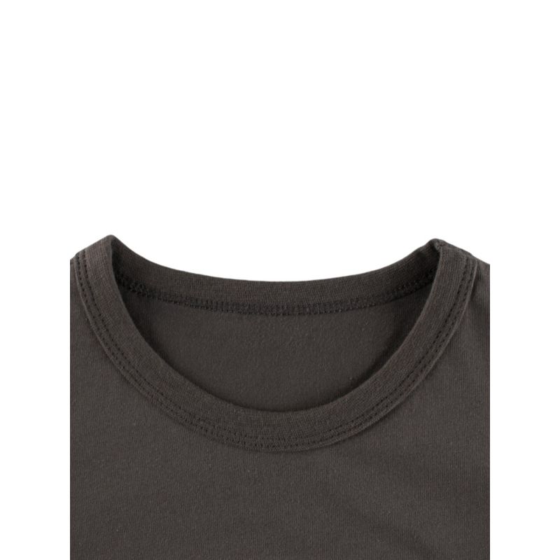 27home Children's Clothing Girl Rabbit Bottoming Shirt Spring and Autumn Kids Fake Two-Piece Long Sleeves T-shirt Baby 100% Cotton Coat