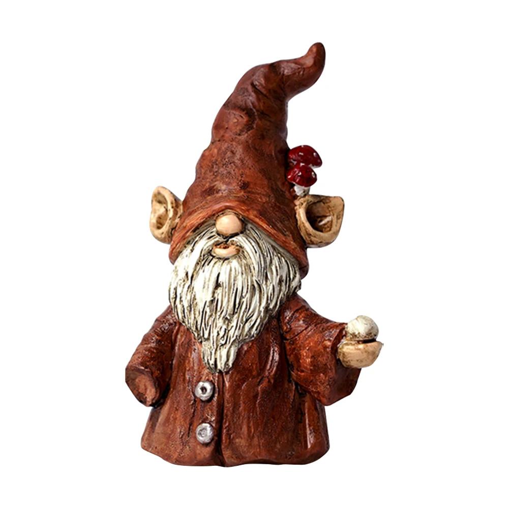 Incense Burner Gnome Incense Holder Desktop Resin Ornament Incense Cone Burner for Home Decoration Unique Gifts for Women Men