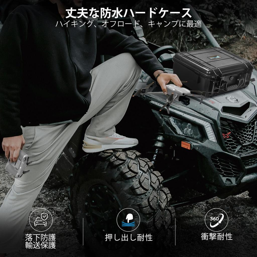 Lekufee DJI Air 3SDJI Air 3 Waterproof Hard Carrying Case - Compatible with DJI Air 3SDJI Air 3 Fly More Combo, DJI RC 2, DJI RC N3N2 Remote