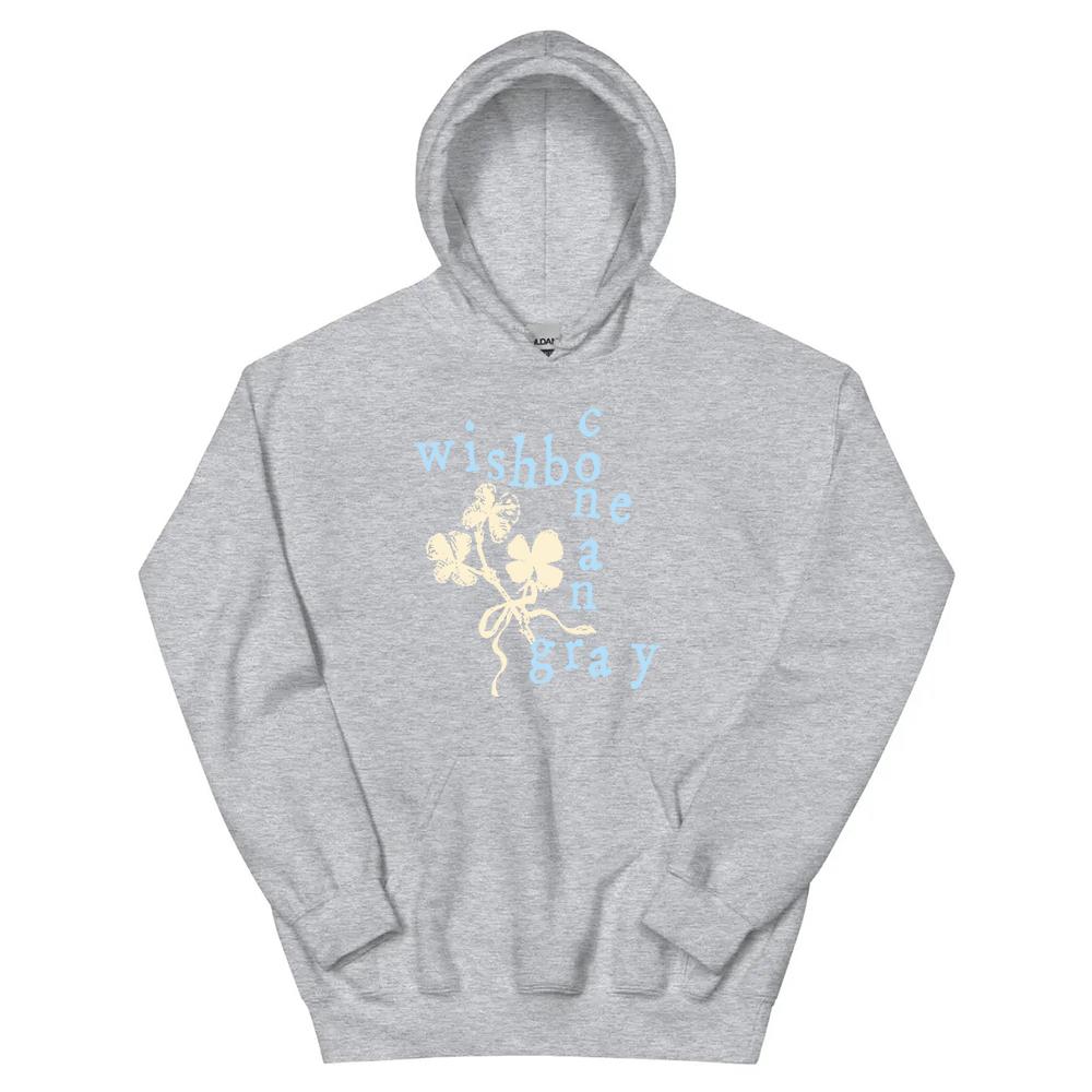 CONAN GRAY RED RIBBON WISHBONE HOODIE Winter Fleece Hooded Sweatshirts Graphic Men Women Clothing Fashion Hoodies