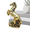 Year of The Horse Statue Display Keepsake Brass Traditional 2026 Horse Year Table Ornament for Nightstand Bookshelf Cabinet