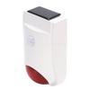 Solar Infrared Sound Light Alarm Custom Voice Input 110dB Waterproofing Wireless Motion Sensor Siren for Home Security