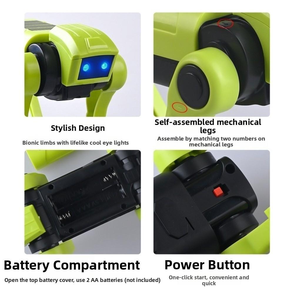 Battery Powered Electric Robot Dog Toy Science Teaching Model Dog  Birthday Gift for Boys