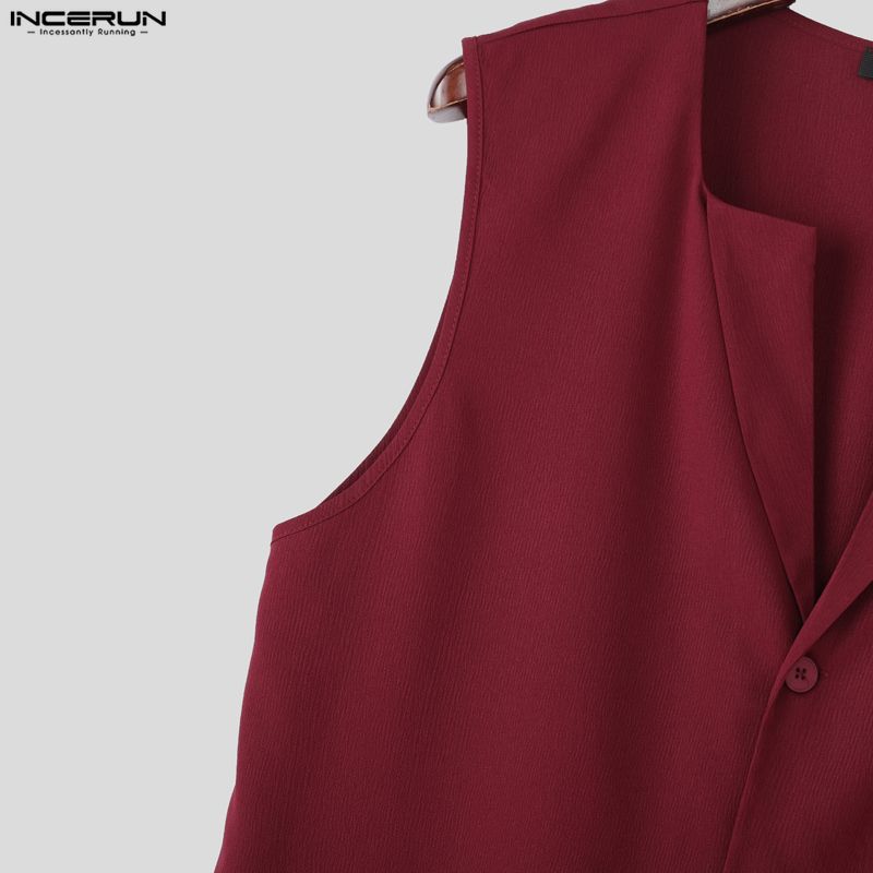 INCERUN Zweiteiliger Herren Reverskragen Langarm Umhang Blazer Lange Anzughose Outfits