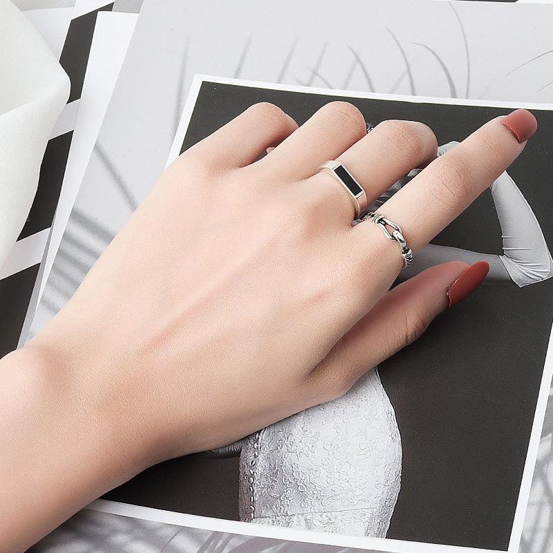 Ring Unique and Personalized Personalised Minimalist Love Heart Ring Female Sweet Cool Cold Wind Peach Heart Open Index Finger Ring Do Old Jewellery