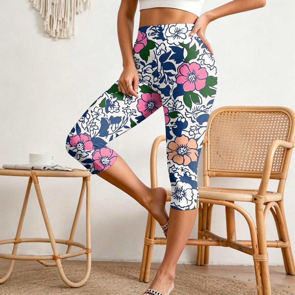 Women's Casual Pants with Elastic Waist, Slim Fit Split Hem