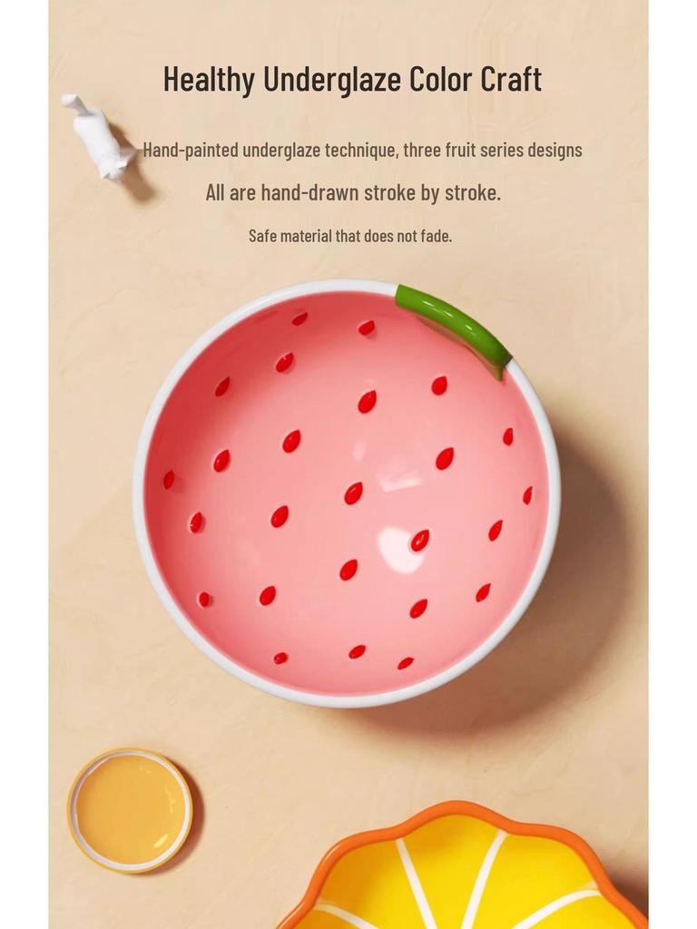 Ergonomic Ceramic Cat Bowl: High-Legged, Slanted Design Protects Pet's Cervical Spine for Food & Water