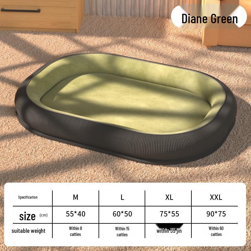 Cama Lavável Resistente a Rasgos para Cães e Gatos - Todas as Estações, Quente, para Animais de Estimação de Pequeno a Grande Porte