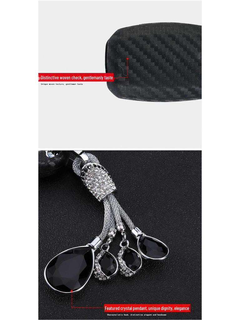 Compatible Kia Forte K3 K2 Cadenza K4 Pegas KX7 Carbon Fiber Key Fob Case