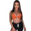 2025 Summer Sexy Leopard Halter Neck Lace-Up Sleeveless Vest