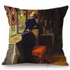 Famous Painting John Everett Millais The Blind Girl Ophelia Victoria Era Art Throw Pillow Case Pre-Raphaelite Sofa Cushion Cover