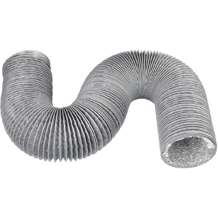 Permanent Aluminum PVC Compound Ventilation Hose 150mm For Kitchen Exhaust And Bathroom Ventilation