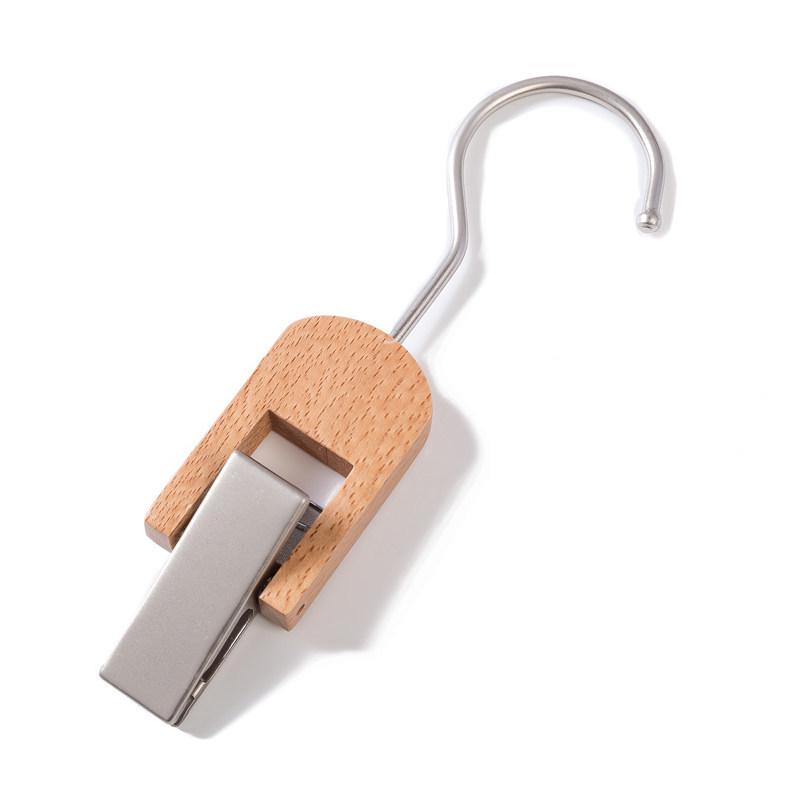 Multi-Purpose S Hook with Clip for Clothes, Coats, Hats, and Shoes