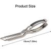 Stainless Steel Rib Membrane Removal Tool Silver BBQ Tool Membrane Skin Removal Anti-Slip Grip Heavy Duty Rib Prep Tool Pro