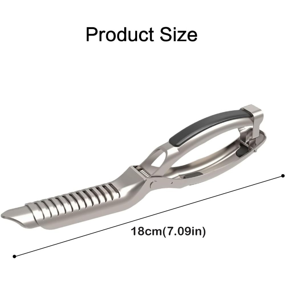 Stainless Steel Rib Membrane Removal Tool Silver BBQ Tool Membrane Skin Removal Anti-Slip Grip Heavy Duty Rib Prep Tool Pro