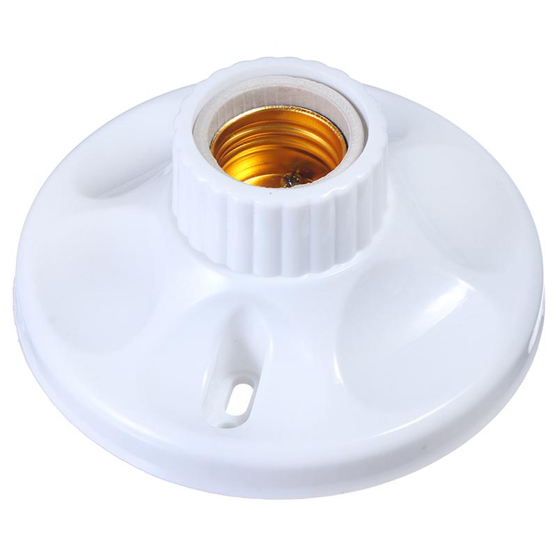 E27 Led Light Bulb Holder Round Socket Base Hanging Lamp Socket Base 6A220V-250V