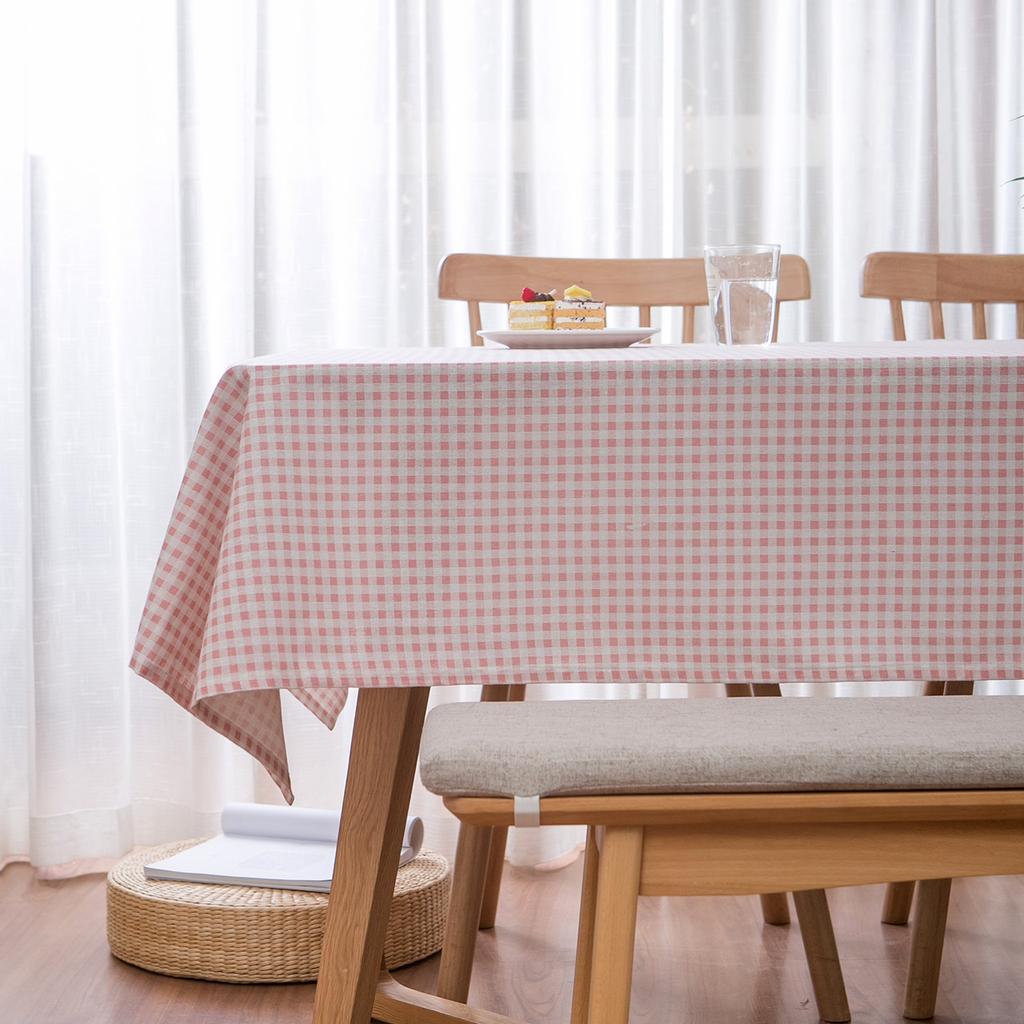 Rectangle Daisy Tablecloth with Tassel - Floral Tablecloth as Spring Decorations for The Home, Spring Summer Plaid Tablecloth for Holiday,Party Decor