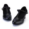 Scarpe da ballo latino in pelle per feste di ballo da donna Scarpe da ballo moderne da interno Waltz Tacco 6 cm