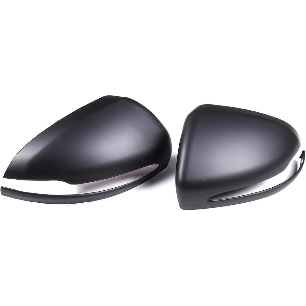 2PCS Car Rearview Mirror Cover Trims Compatible with Mercedes Benz C E S GLC Class W205 W213 X253 W222 Car Exterior Door Side Rear View Mirror
