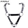 FRRK PU pásový postroj pro hráče BDSM Metal Chastity Cage v různých velikostech Sexy dospělí Intimní produkty Sexuální hračky Bondage