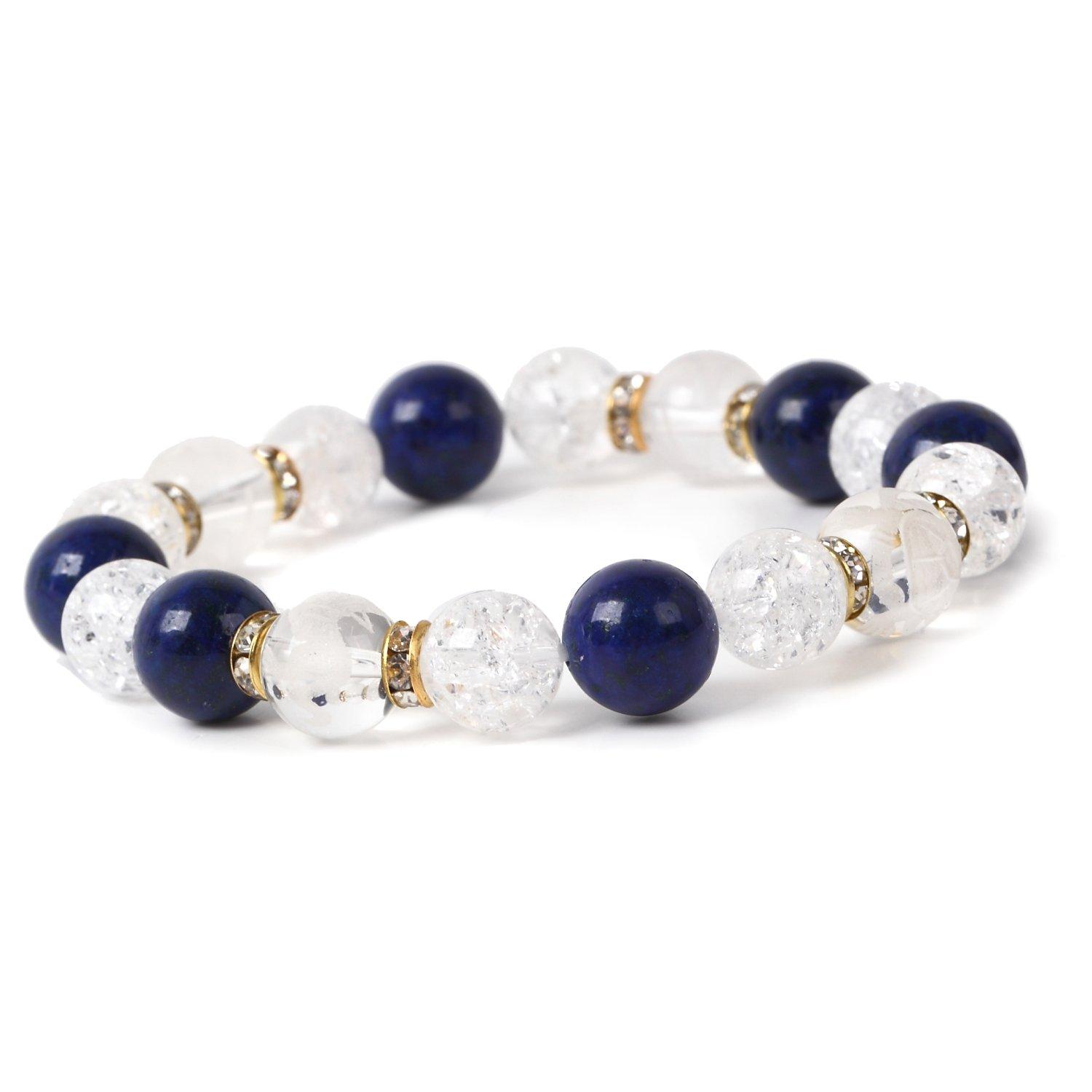 

[Kyojudo] Four Divine Beasts x Cracked Quartz 10mm Bracelet Natural Stone Power Stone (Lapis Lazuli)