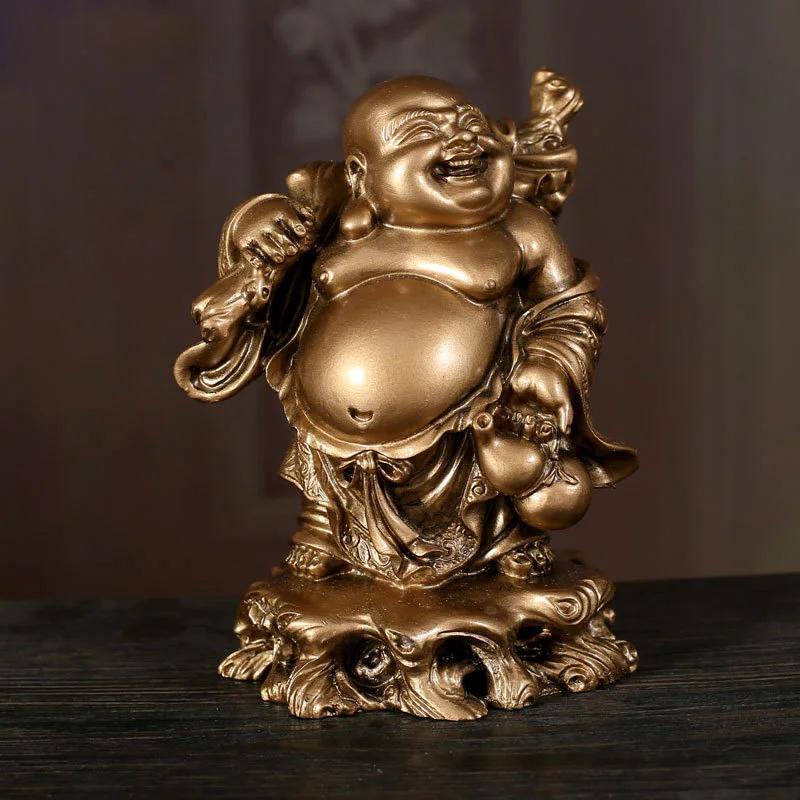 Statua Creativa del Buddha Maitreya, Decorazione Scultorea, Casa, Soggiorno, Ufficio, Artigianato in Resina Regalo, Fengshui, 1 Pezzo