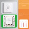 PIR Motion Sensor Switch AC 110V-240V Recessed Infrared Smart Human Body Sensor 86 Type Panel Light Control Switch for Wall