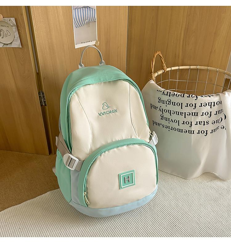 Outdoor couple backpack versatile new color large capacity contrasting color travel backpack student bag