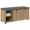 Shoe Bench with Cushion Artisan Oak 100 x 38 x 46 cm