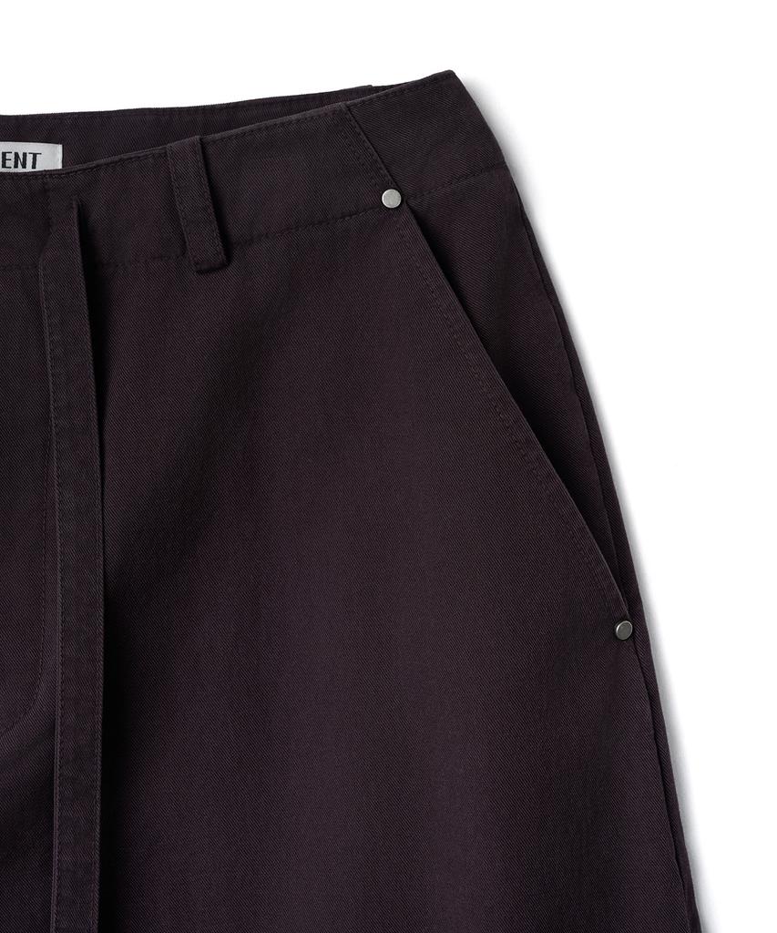 TTUDEMENT Washed Utility Pants_Purple