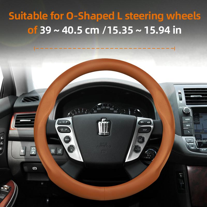 Suitable for Toyota Crown Ultra-Thin Breathable Leather Steering Wheel Cover Suitable for Royal Saloon Athlete Majesta Hybrid Crossover Sport