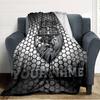 Name Custom SC Farense Print Flannel Blanket High Quality Warm Comfortable Cover for All Seasons Perfect for Gifts Home Decor