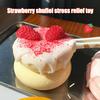 Stress Relief Souffle Squeeze Toy Blueberry Strawberry Matcha Chocolate Peach Cake Sensory Toy Simulated Dessert Pinch Fidget Toy