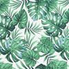 2 Piece Pallet Cushion Set with Leaf Pattern Fabric