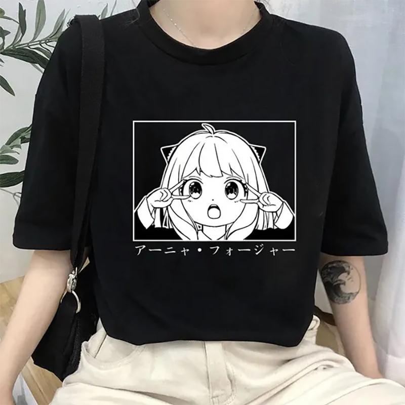 New Anime Anya Forger Printed T Shirt Fashion Women Casual Loose Comfortable T Shirt Top