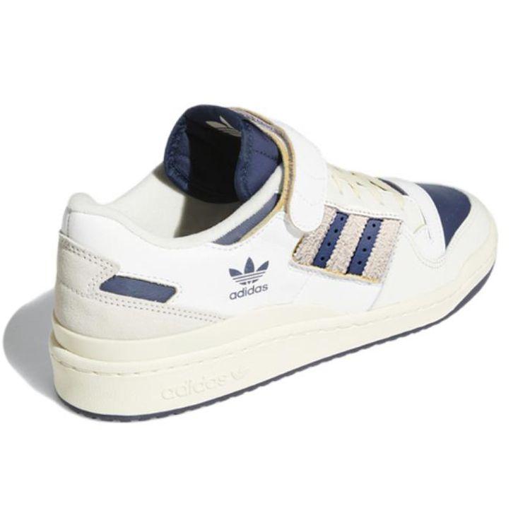 Adidas Forum 84 Low Off White Collegiate Navy Кроссовки унисекс Кремово-белые GZ6427 47⅓ — фото 4