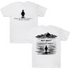 Maglietta grafica Nihilist Penguin I sentieri si creano camminando, ma perché? Magliette da trekking unisex in cotone comfort Nihilist con meme di pinguino