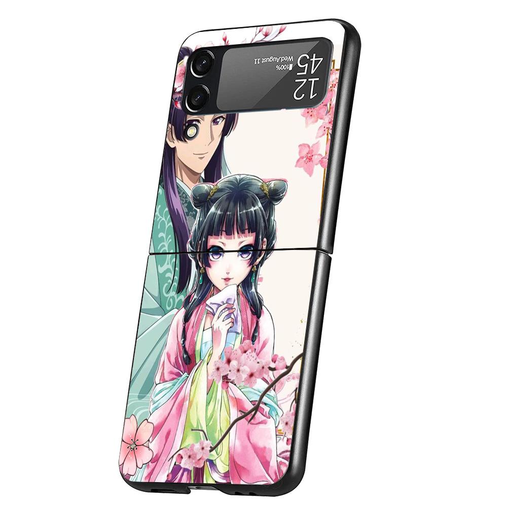 A-Apothecary D-Diaries Anime Cover Phone Case For Samsung Galaxy Z Flip 7 6 5 4 3 5G Flip7 Flip6 Flip5 Flip4 Flip3 Black Fundas