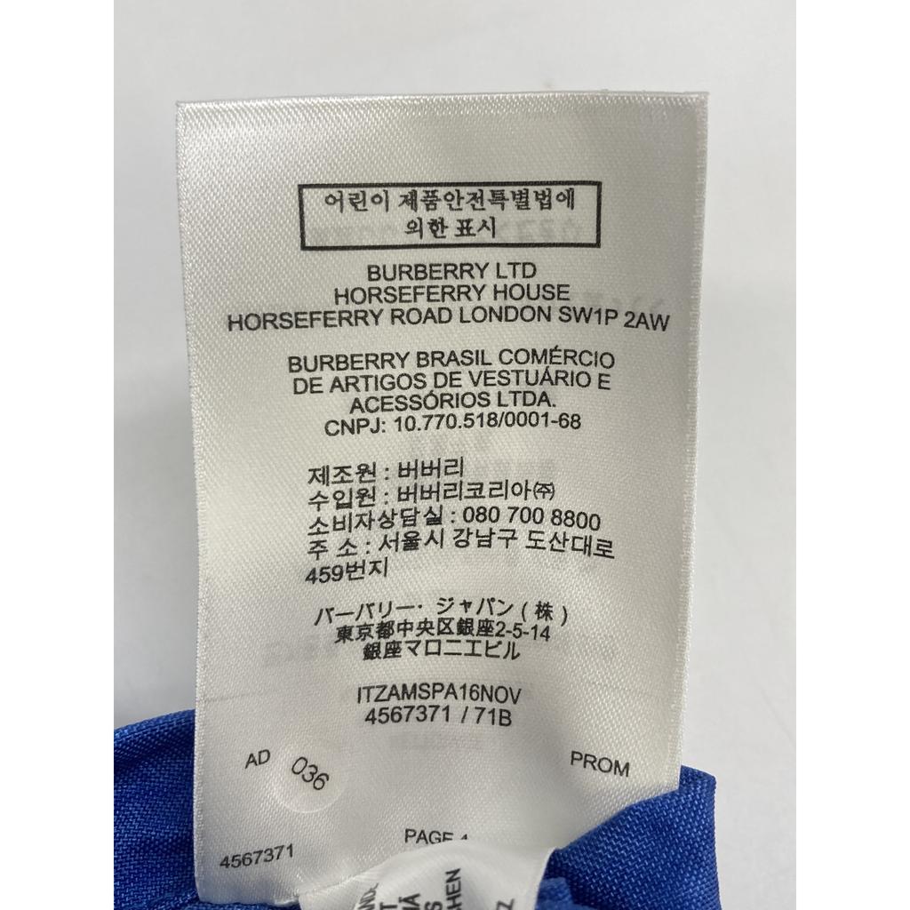 Burberry Blue Technical Canvas Hoodie Jacket Jacket 46 blueUsed