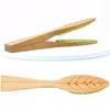 Yousheng Leaf Cleaner Clips with Magnets Natural Pinewood Leaf-Shaped Tongs Double Brush Head Long Handle Leaf Cleaner Tool