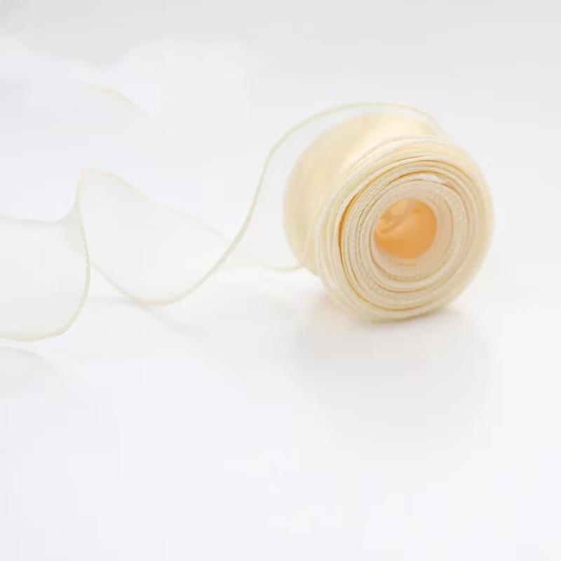 1 st 9m/rol Chiffon Zijden Lint Organza Satijn voor DIY Craft Cadeauverpakking Decoratie Bruidsboeketten Krans Naaibenodigdheden