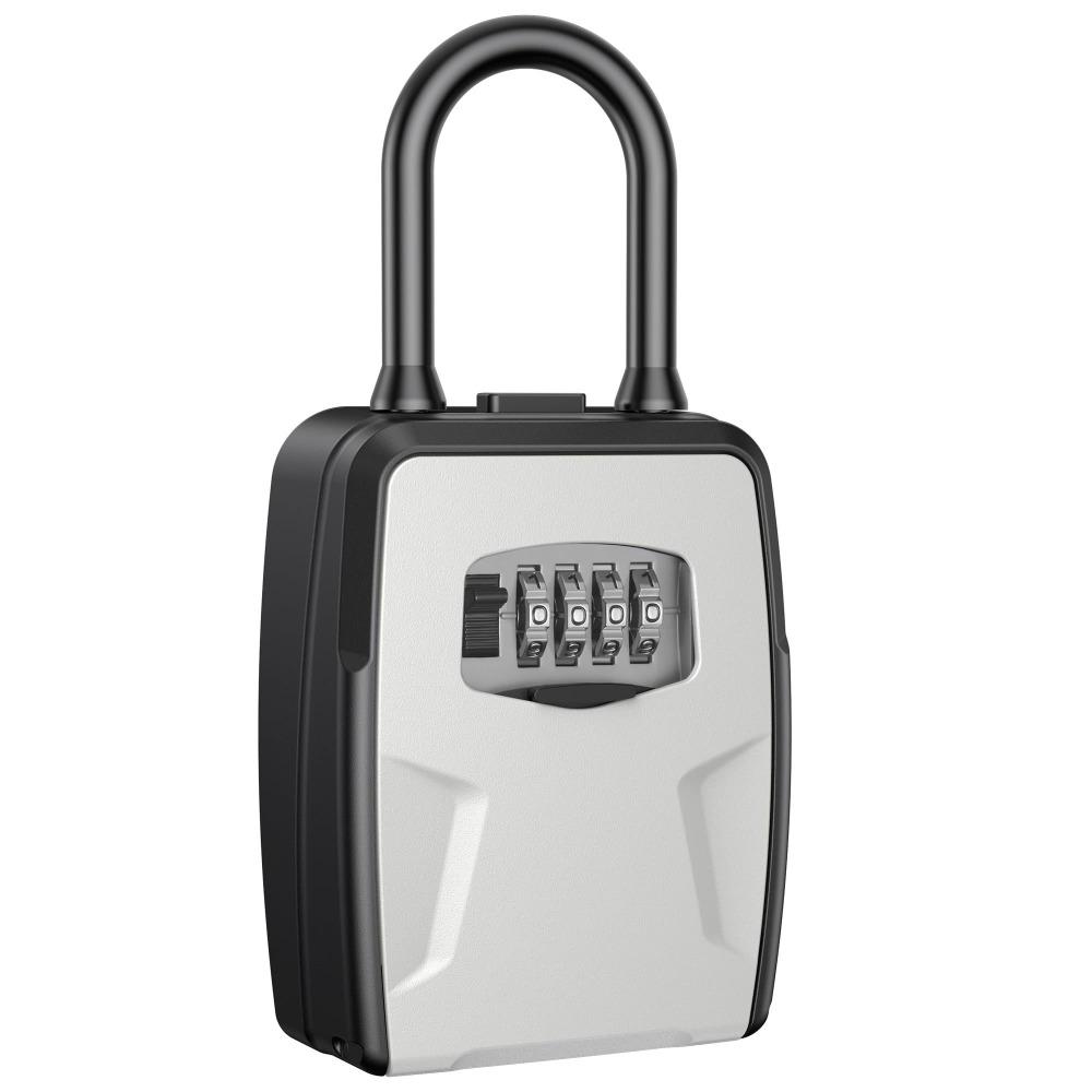 Wall Mounted 4 Digit Combination Key Box Passwords Code Key Lock Safe Box Key Safe Box  Garage