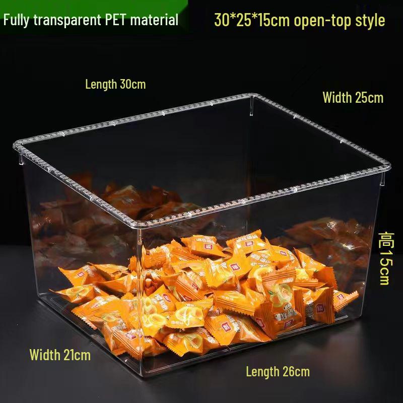 Transparent Plastic Display Box for Bulk Dried Fruit, Candy, Snacks