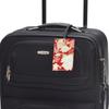 Funs Travel Luggage Name Japanese Suitcase Made in Tag, Tag, Pattern, Tag, Japan, Peony, Red, VFS-561112RD